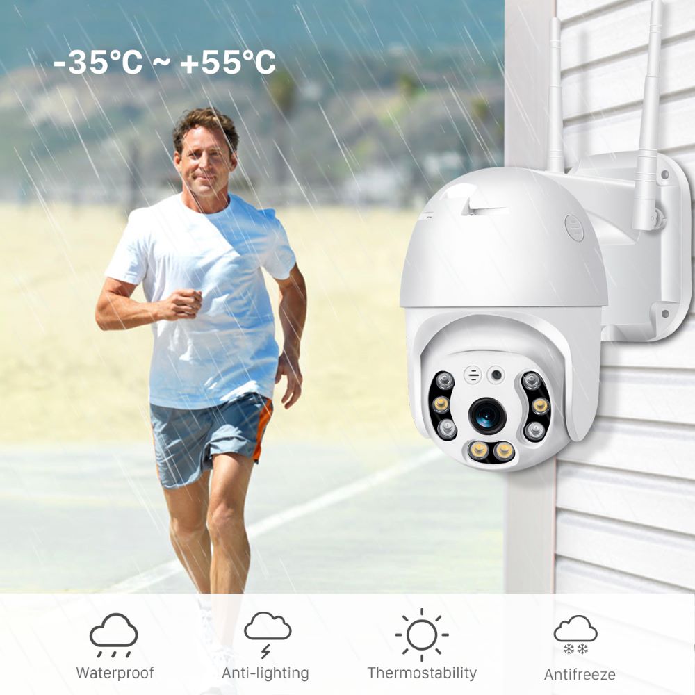 Buitencamera X001 – Full-HD, Bewegingsdetectie & Tweerichtingsaudio