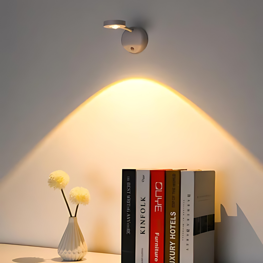 Draadloze LED Spotlamp – 360° Draai & Dimbaar met Bewegingssensor
