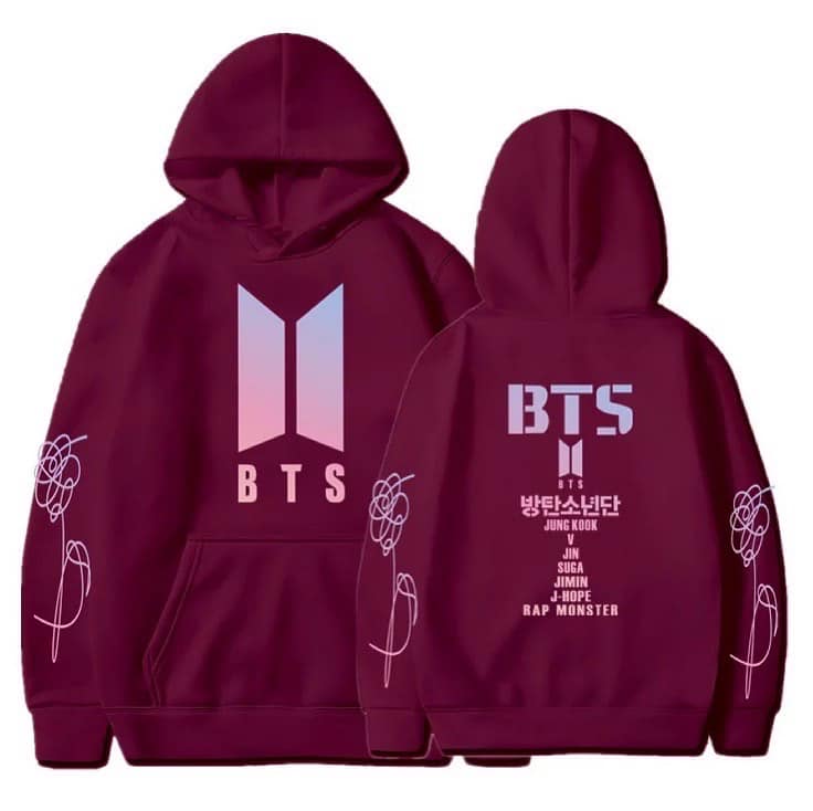 Mubil BTS Hooded Sweatshirt Casual Hoodie