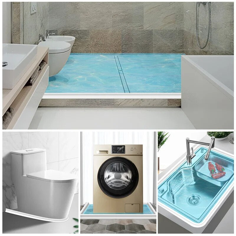 WaterStop Douche Barrière – Siliconen Afdichting voor Droge Badkamer