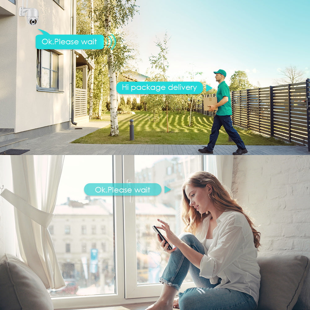 Buitencamera X001 – Full-HD, Bewegingsdetectie & Tweerichtingsaudio