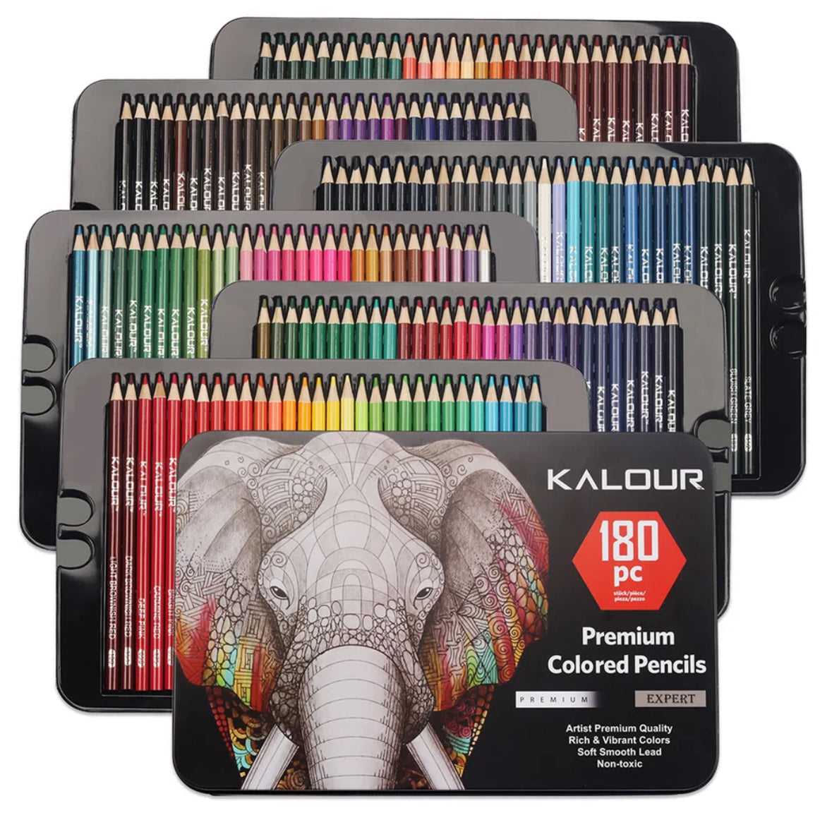 Mubil Premium XXL kleurpotlooddoos - luxe set voor creatieve, professionele resultaten