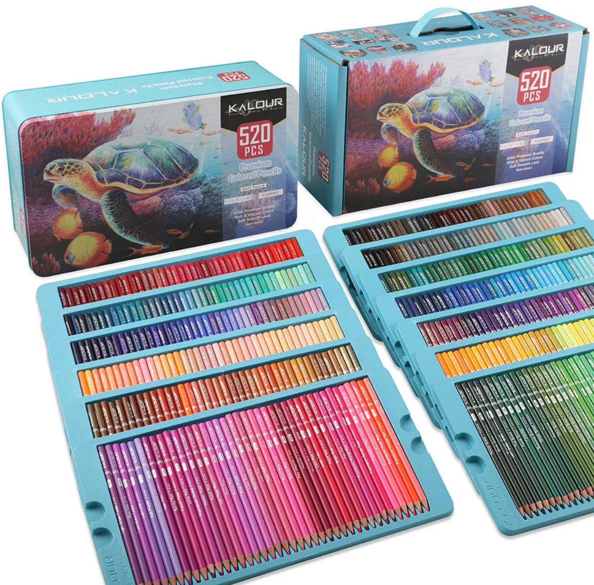 Mubil Premium XXL kleurpotlooddoos - luxe set voor creatieve, professionele resultaten