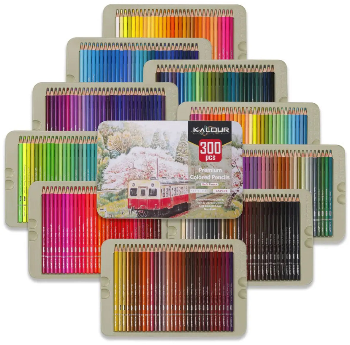 Mubil Premium XXL kleurpotlooddoos - luxe set voor creatieve, professionele resultaten
