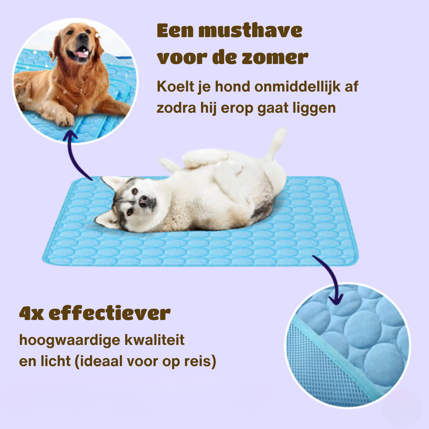 Mubil CoolMat | Verkoelende Hondenmat (4 keer effectiever)