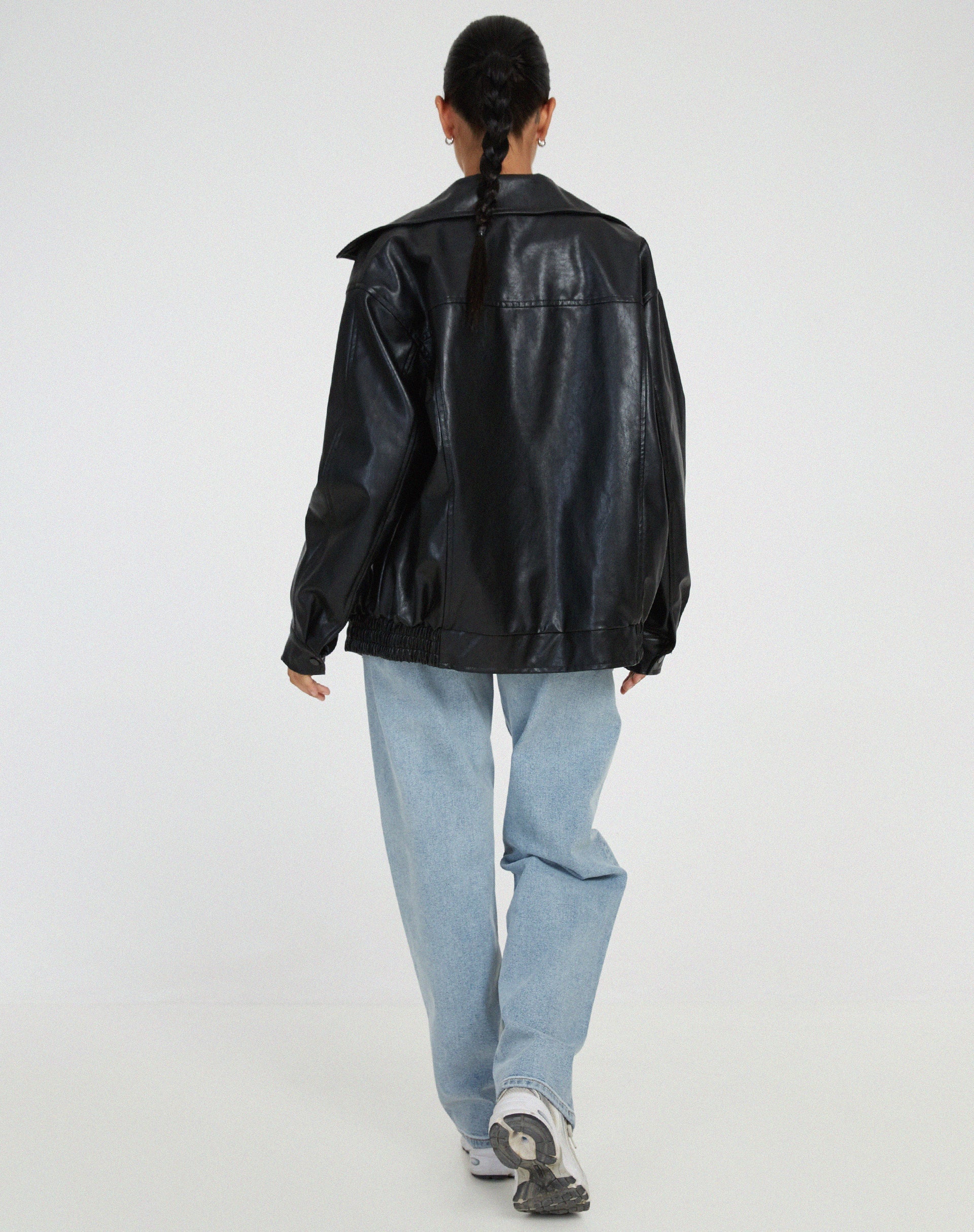 Vereonie | Oversized, los leren jack voor dames, perfect voor de zomer