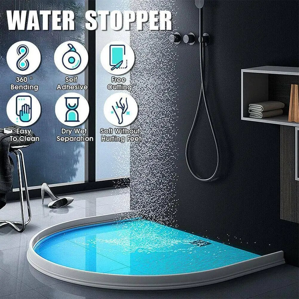 WaterStop Douche Barrière – Siliconen Afdichting voor Droge Badkamer