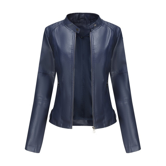 Ultima Jas | Luxe Leren Korte Jas voor Dames met Ritssluiting