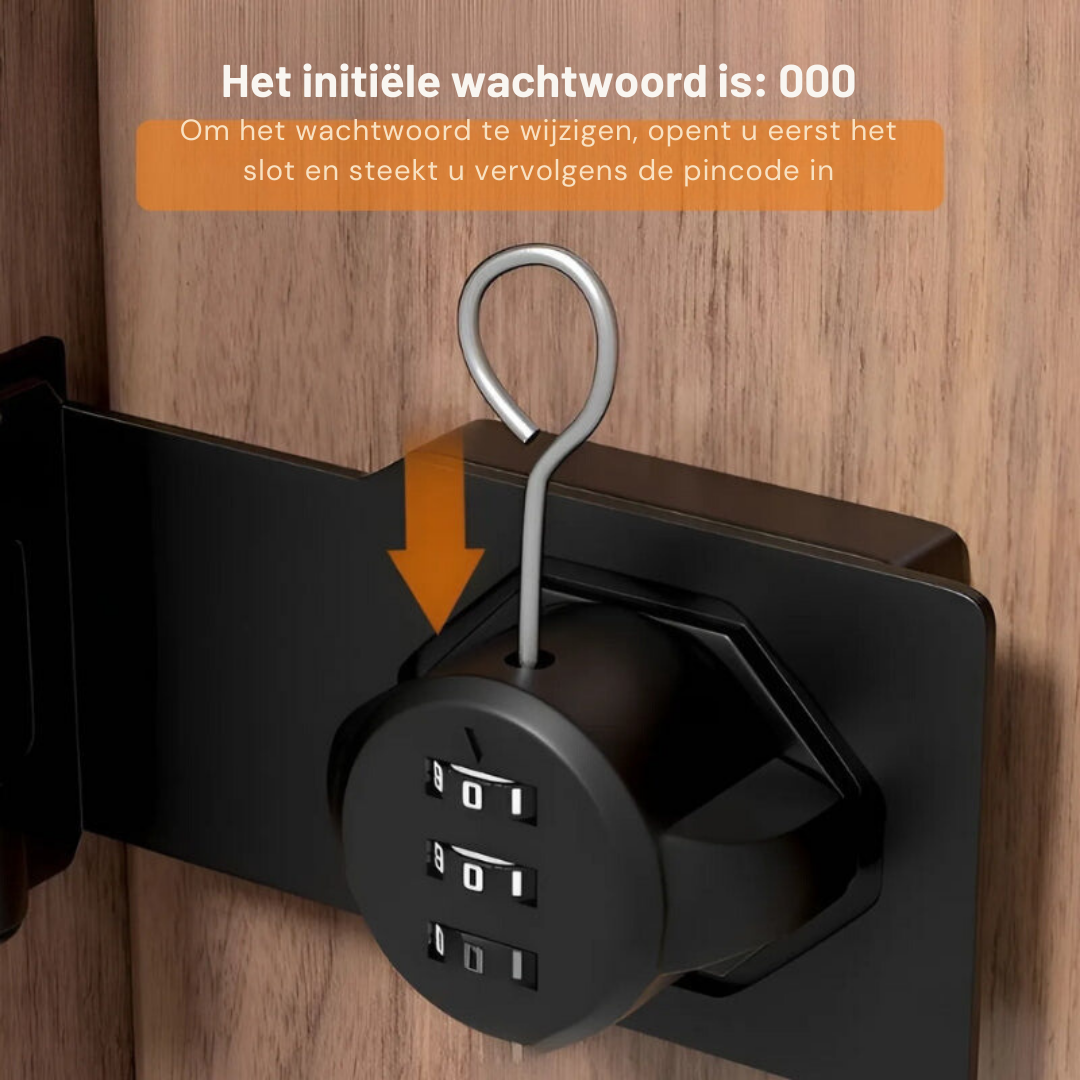 SafeLock Combinatieslot – Sleutelloos en Veelzijdige Beveiliging