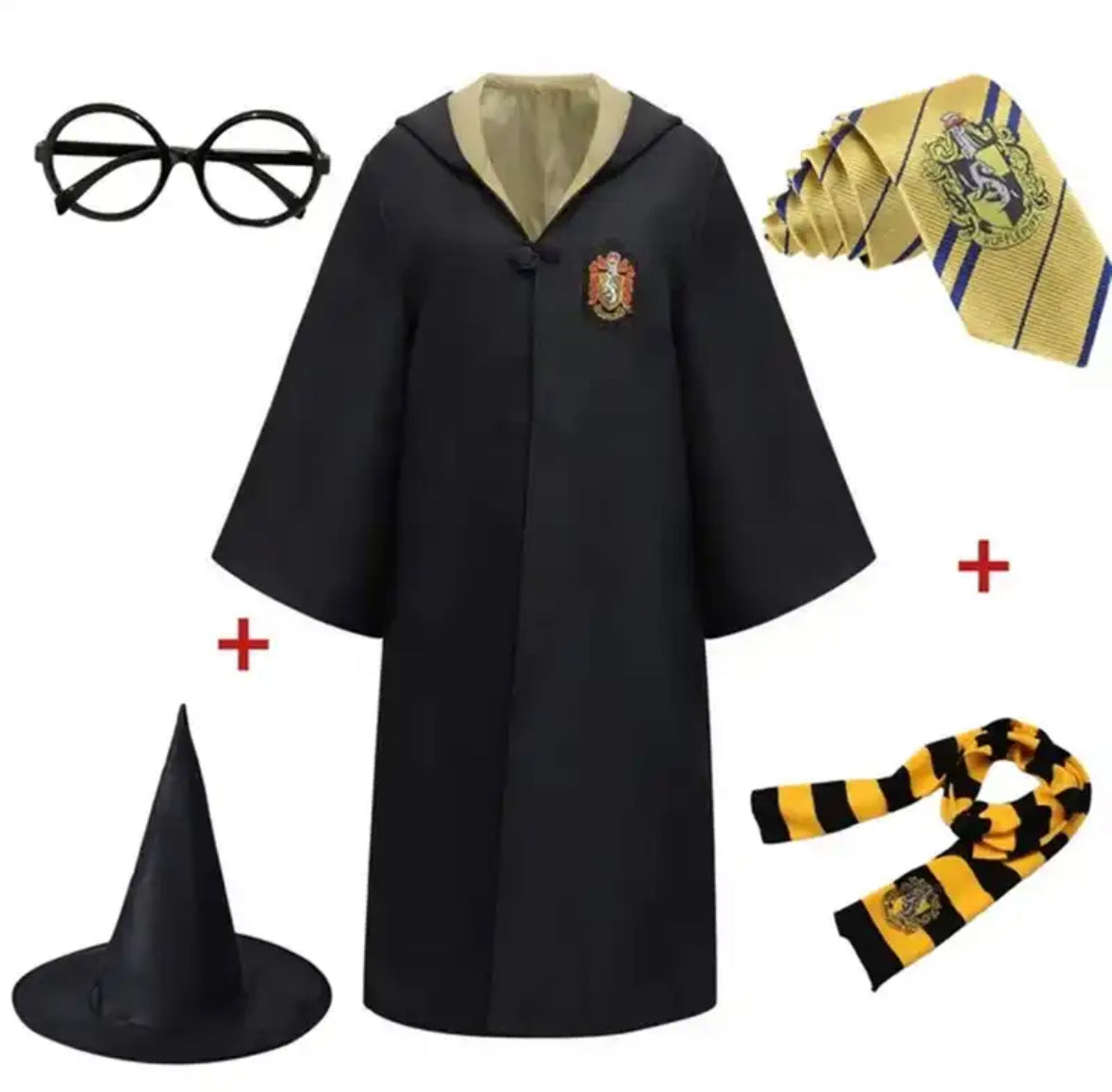 Mubil Potter Zauberschüler Kostuum – Uniseks, Hoogwaardige Materialen, Geschikt voor Groepen