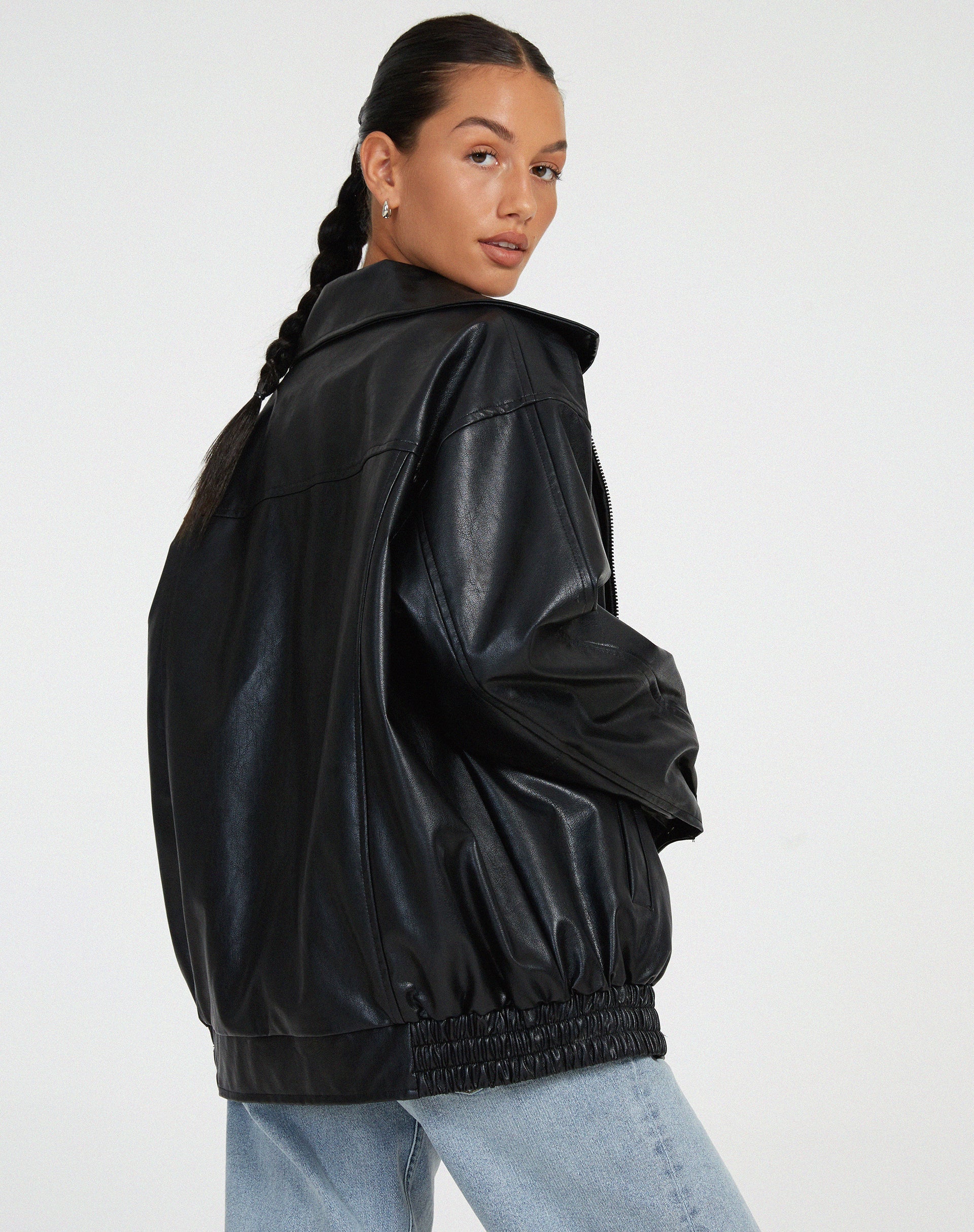 Vereonie | Oversized, los leren jack voor dames, perfect voor de zomer