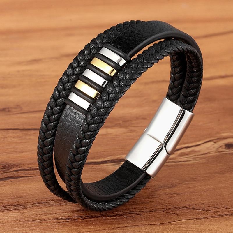 LeatherLux - Stijlvolle Echt Lederen Armbanden Voor Mannen | Exclusief
