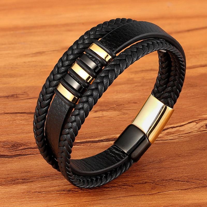 LeatherLux - Stijlvolle Echt Lederen Armbanden Voor Mannen | Exclusief