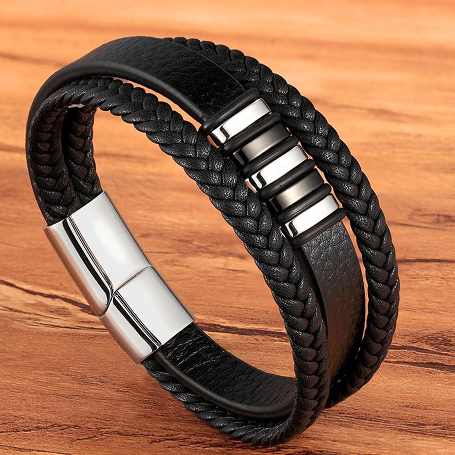 LeatherLux - Stijlvolle Echt Lederen Armbanden Voor Mannen | Exclusief