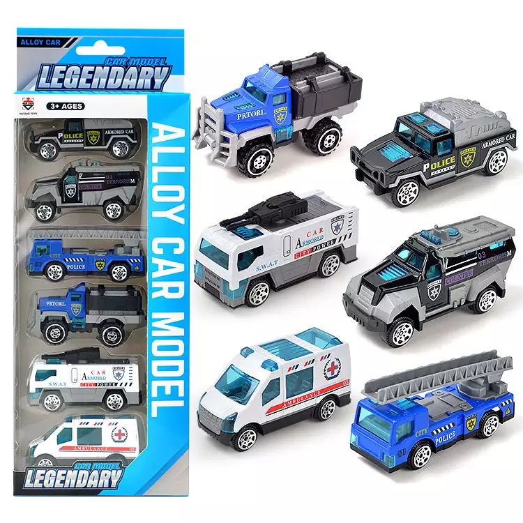 Set van 6 Auto's – Miniatuurmodellen voor Verzamelaar en Speelplezier