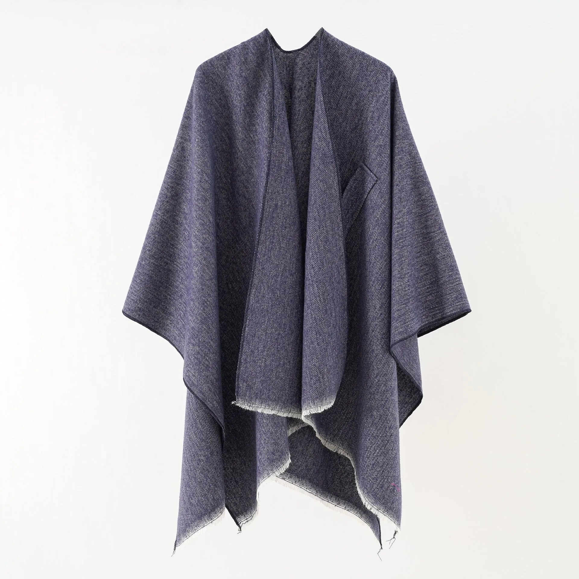 Mia Kasjmier Poncho | Retro Poncho met Stijlvolle Band in 10 Kleuren