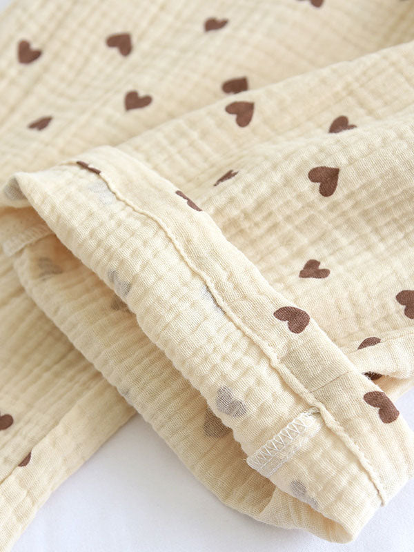 Lily Teddy Bear Print Pyjama Set: Zacht & Comfortabel voor Warme Nachten