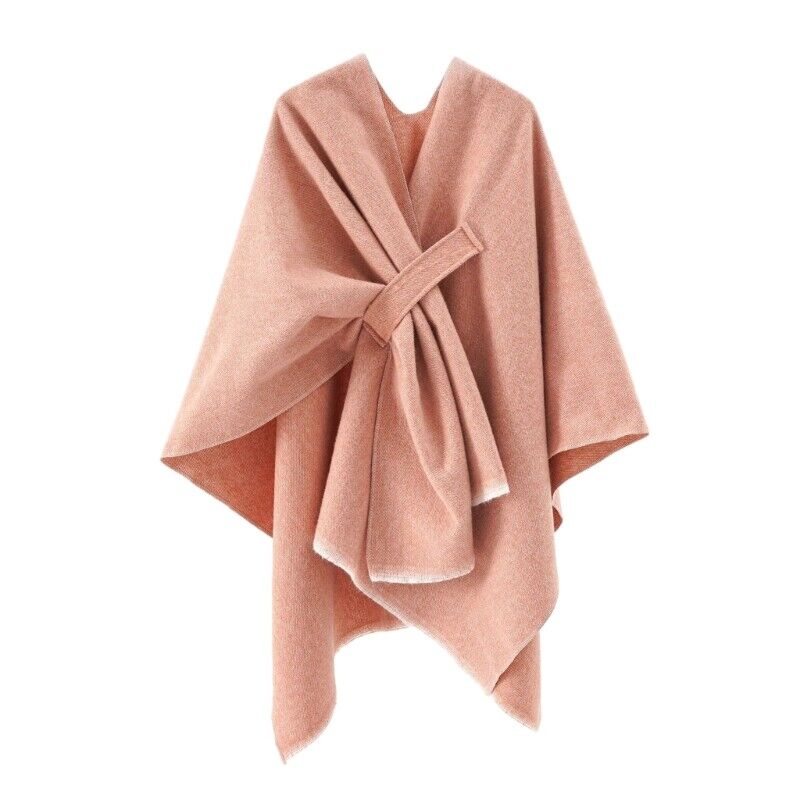 Mia Kasjmier Poncho | Retro Poncho met Stijlvolle Band in 10 Kleuren