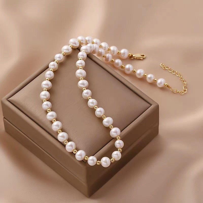 Celeste - Zoetwaterparel Hanger Ketting voor Vrouwen