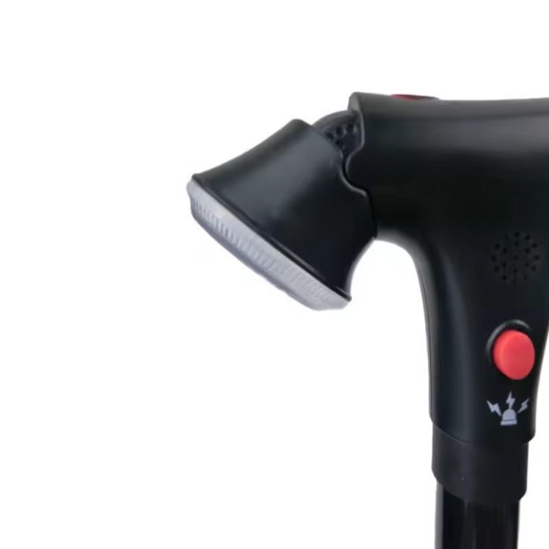 Opvouwbare telescopische wandelstok met LED & alarm - een veilige grip tijdens het reizen