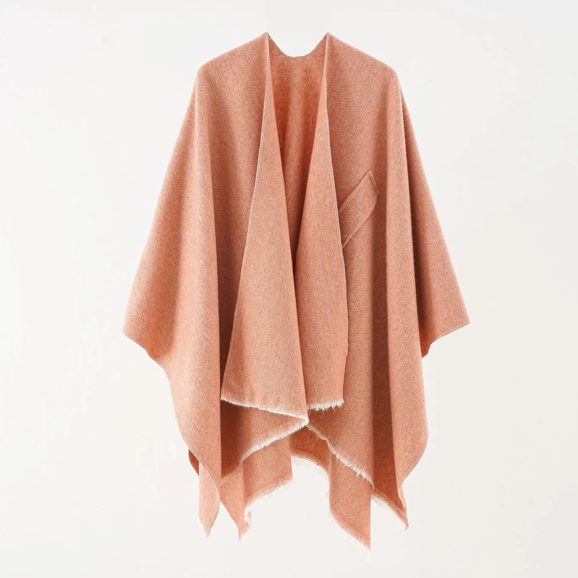 Mia Kasjmier Poncho | Retro Poncho met Stijlvolle Band in 10 Kleuren