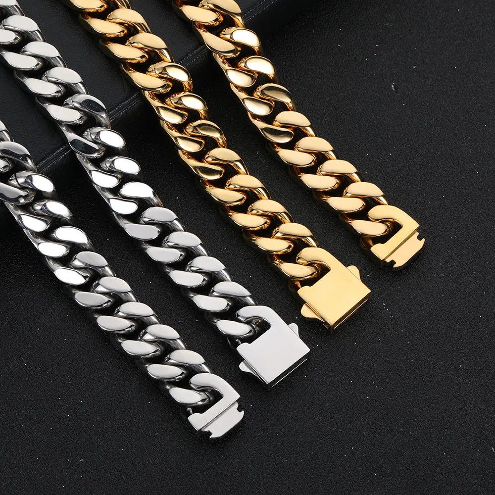 Cuban Link Ketting | Duurzaam Roestvrij Staal in Zilver en Goud