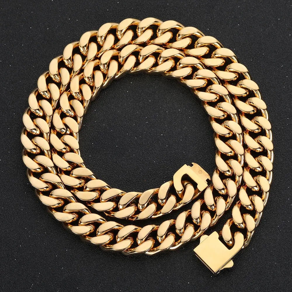 Cuban Link Ketting | Duurzaam Roestvrij Staal in Zilver en Goud
