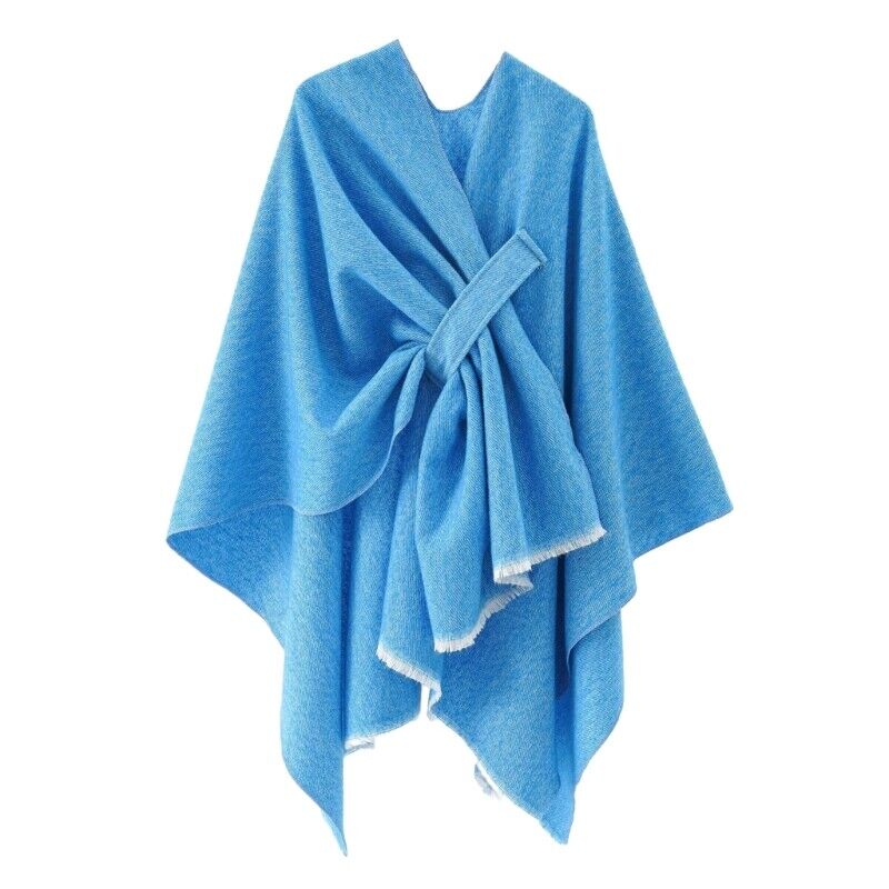 Mia Kasjmier Poncho | Retro Poncho met Stijlvolle Band in 10 Kleuren