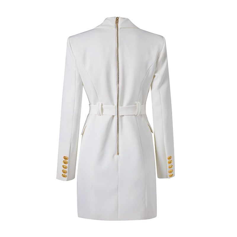 Ryliena | Lange Jas met Riem voor Dames – Klassiek en Elegant