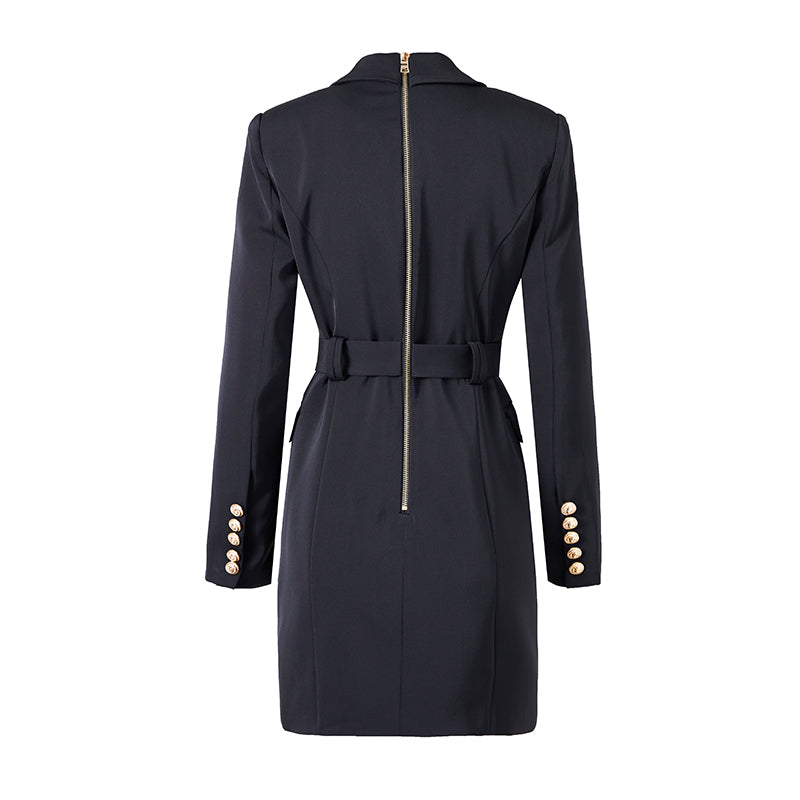 Ryliena | Lange Jas met Riem voor Dames – Klassiek en Elegant