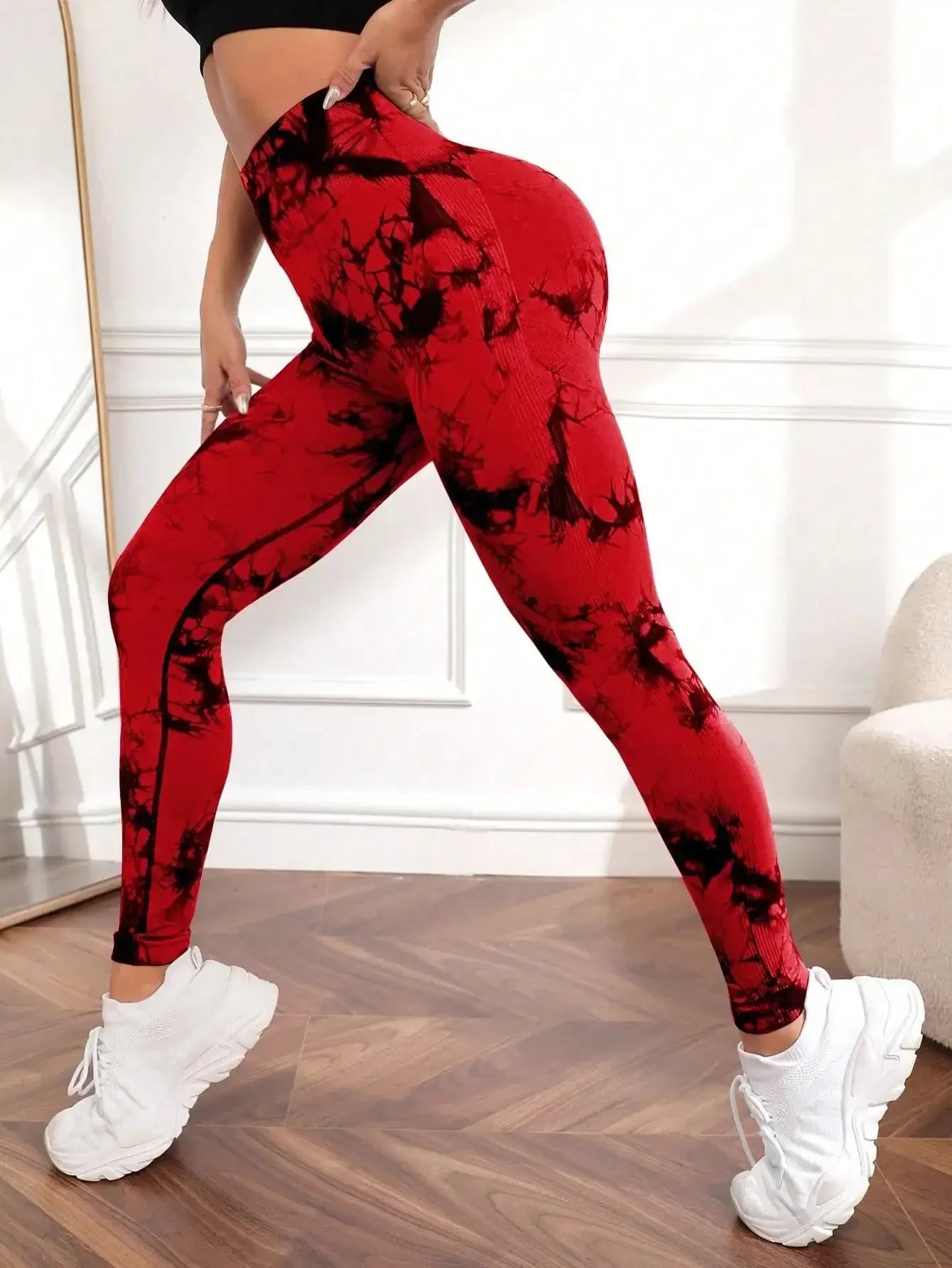 Seamless Tie Dye Yoga Tights - Comfort en Vrijheid voor je Workouts