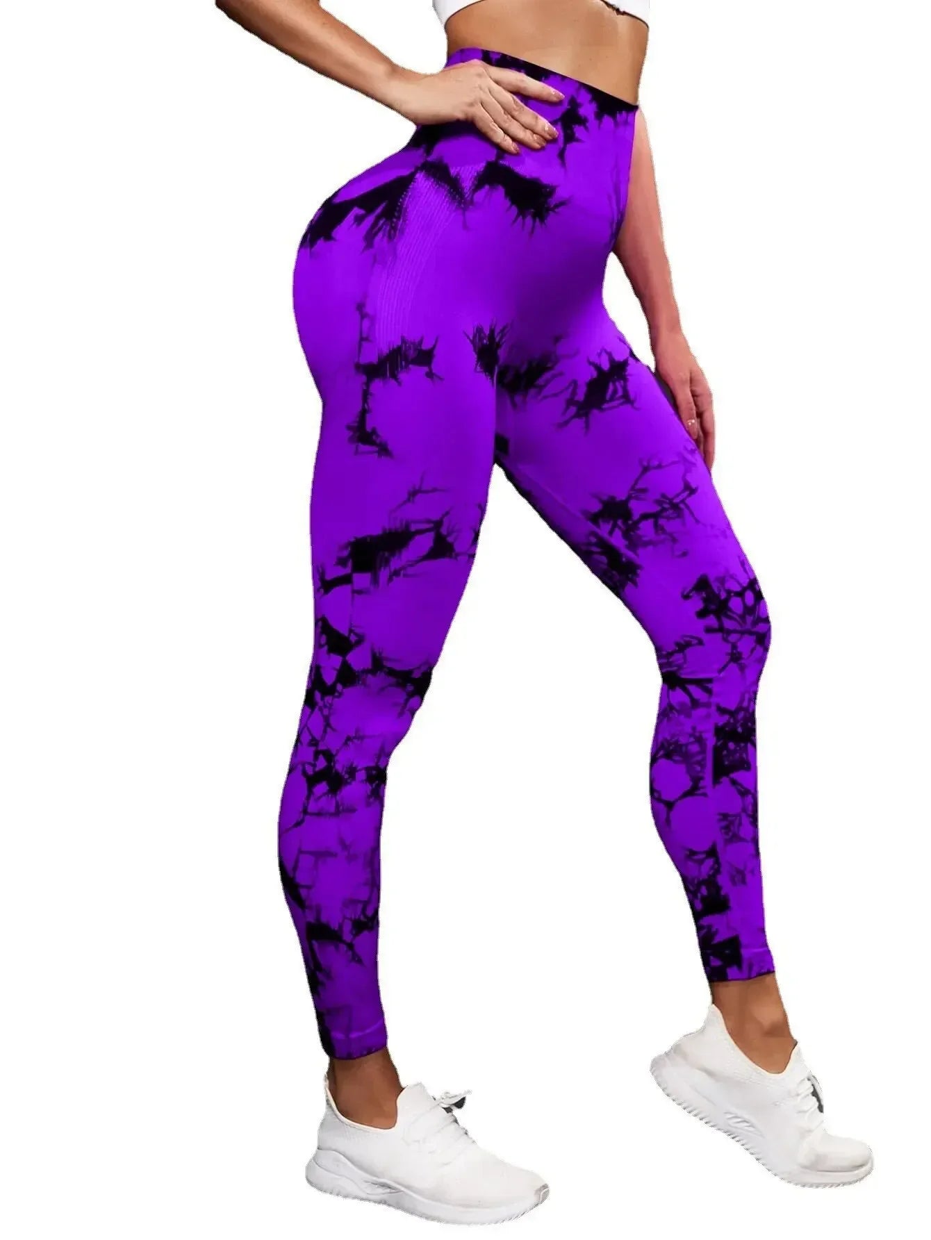 Seamless Tie Dye Yoga Tights - Comfort en Vrijheid voor je Workouts