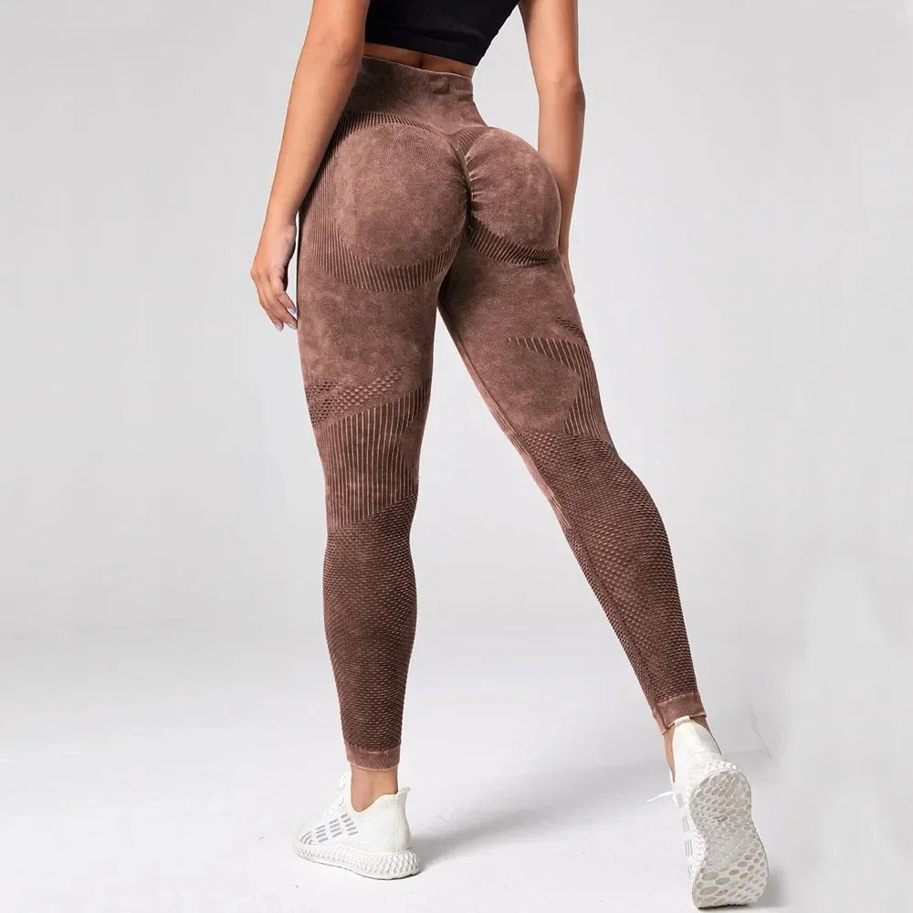 Scrunchy Bubble Butt Yoga Leggings - Comfort en Stijl voor Sporten