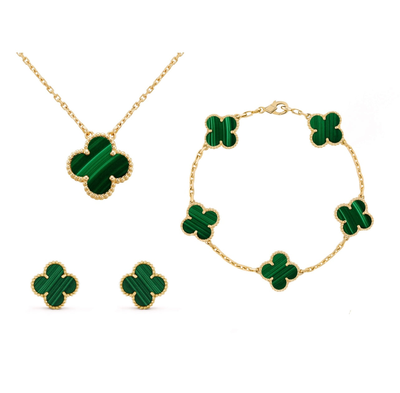 Luxe Clover sieradenset voor dames - stijlvolle accenten voor elke gelegenheid