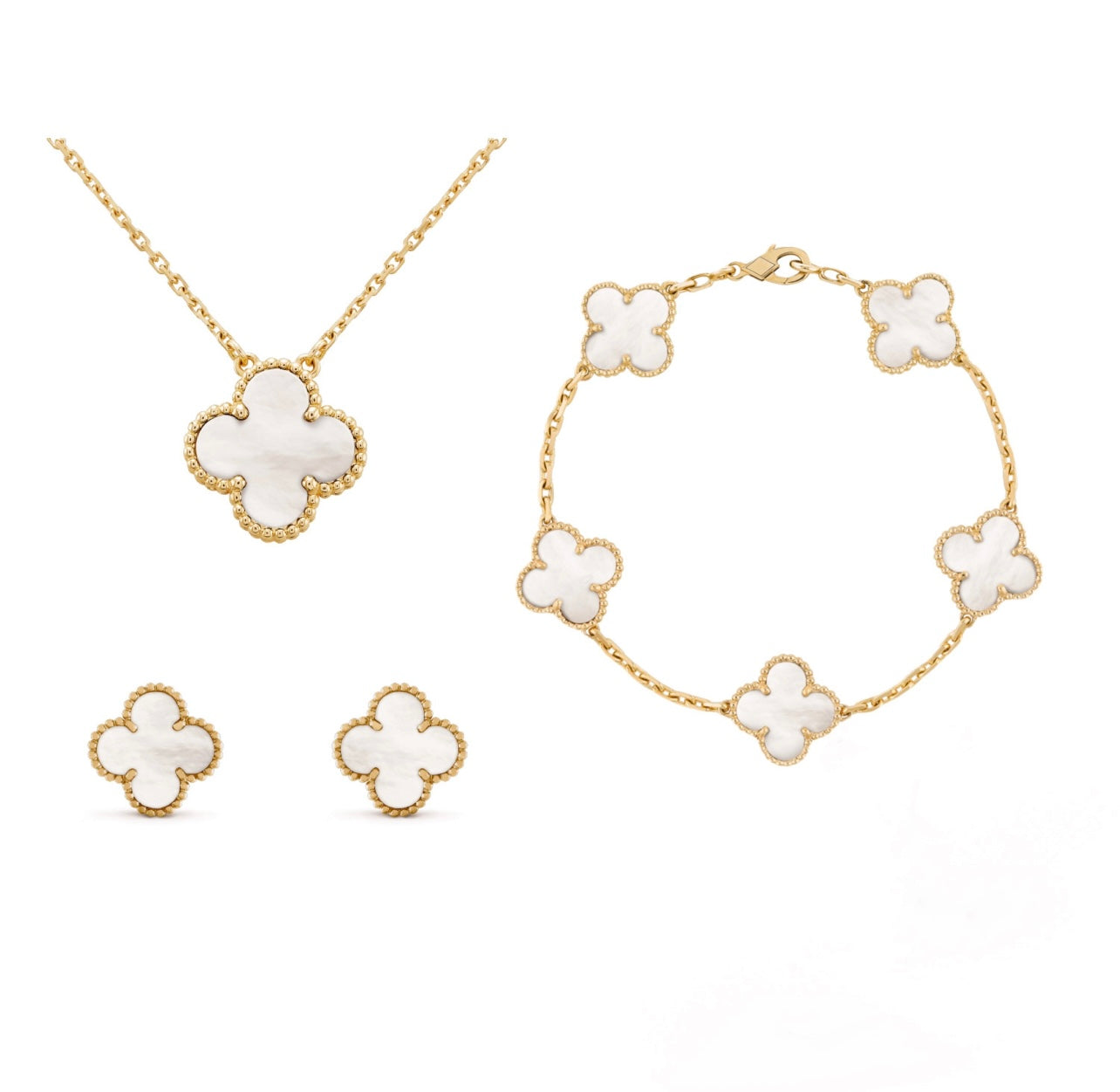 Luxe Clover sieradenset voor dames - stijlvolle accenten voor elke gelegenheid