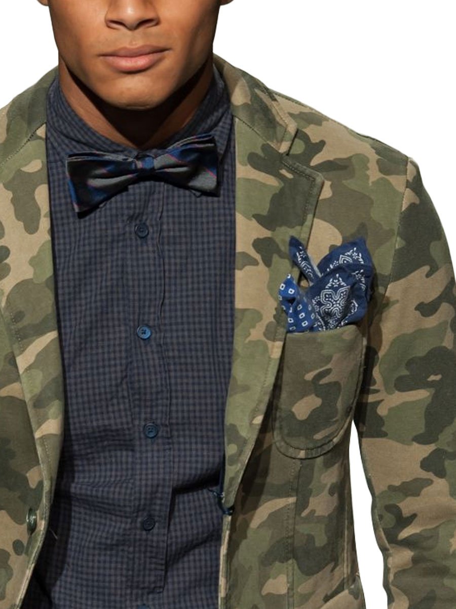 Heren Multi-Pocket Casual Camo Blazer - Gedurfd & Stijlvol