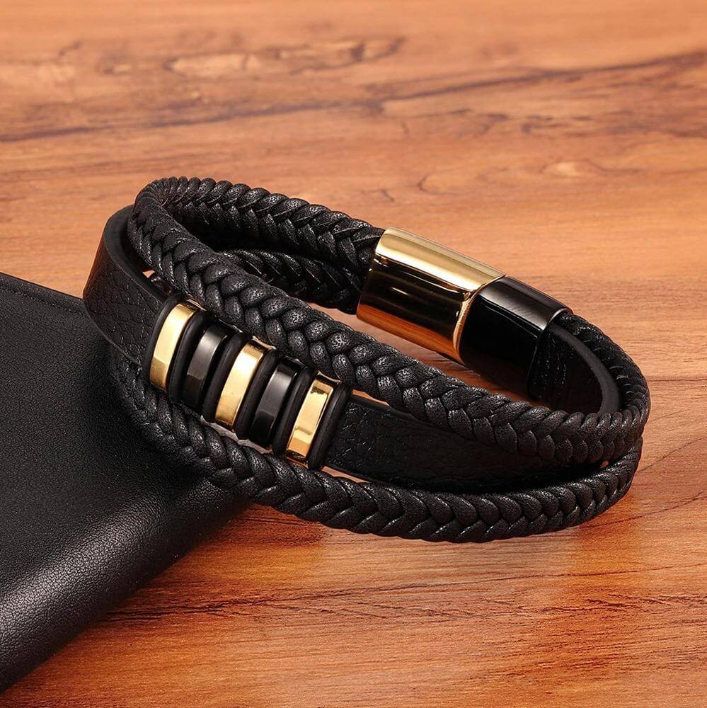 LeatherLux - Stijlvolle Echt Lederen Armbanden Voor Mannen | Exclusief