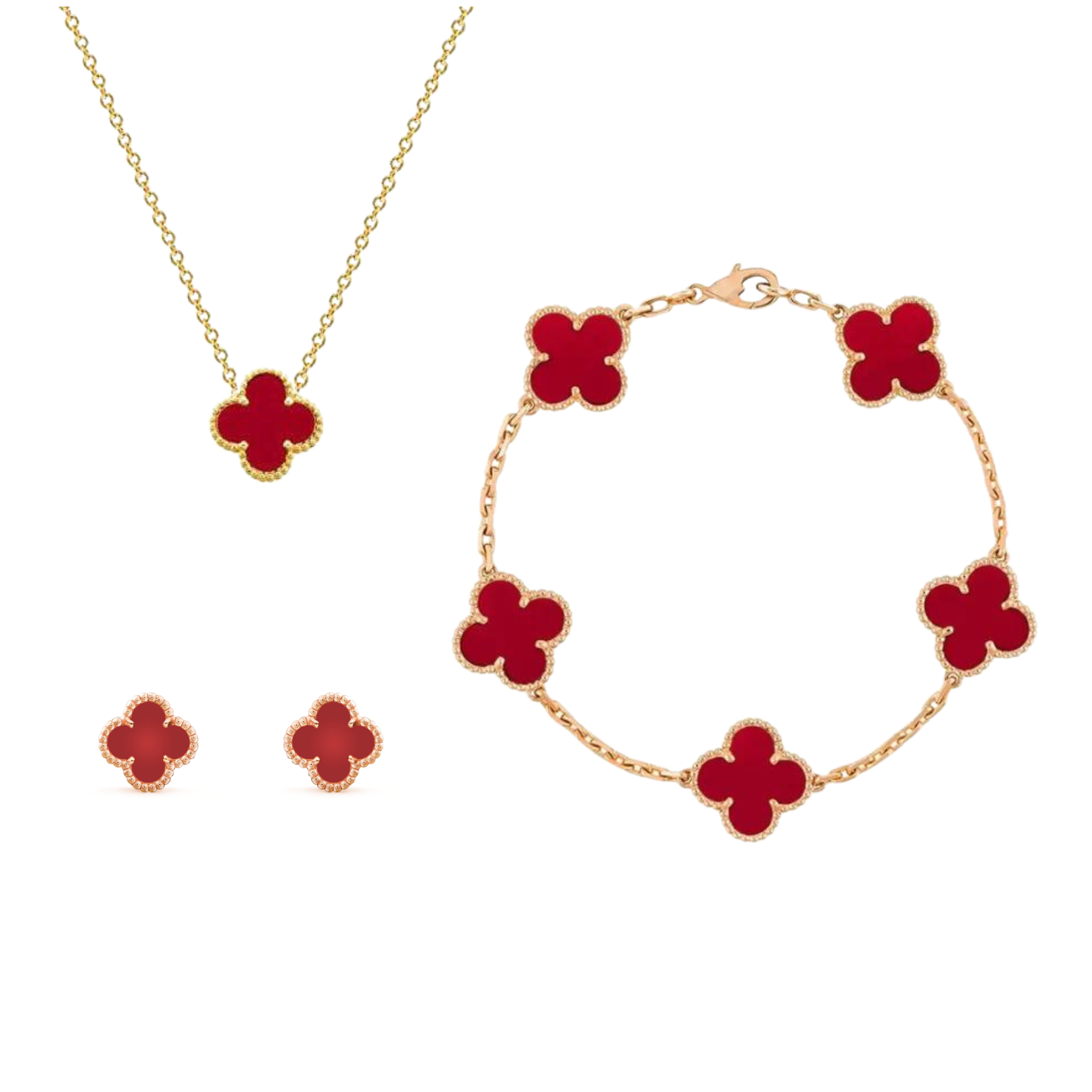 Luxe Clover sieradenset voor dames - stijlvolle accenten voor elke gelegenheid
