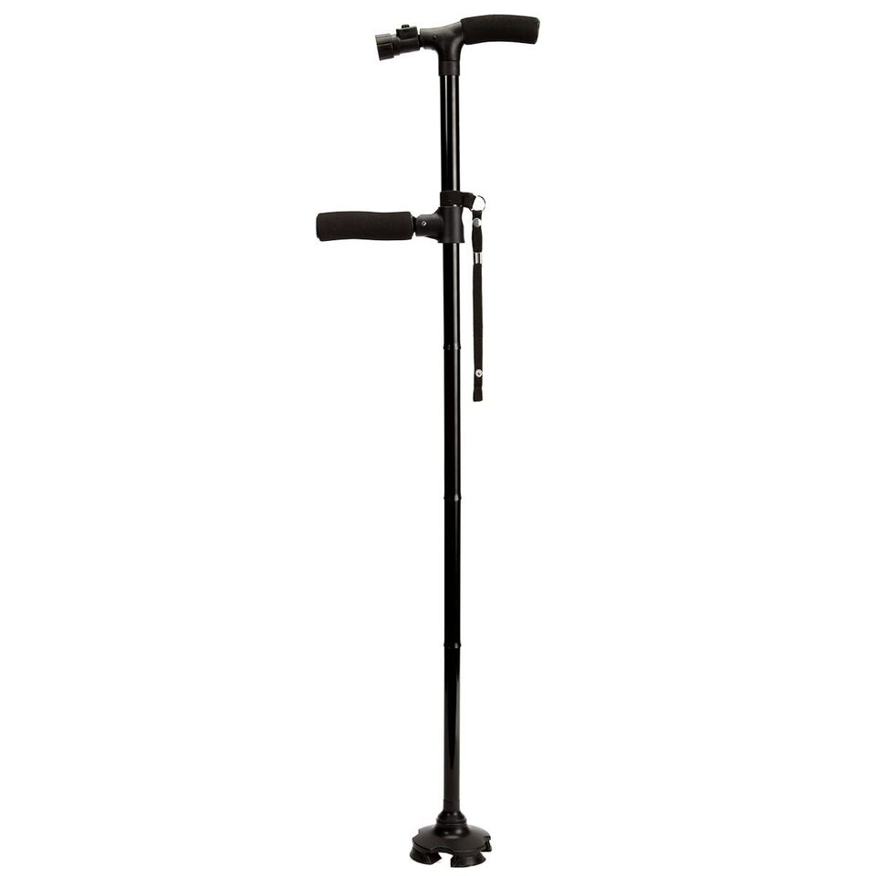 Opvouwbare telescopische wandelstok met LED & alarm - een veilige grip tijdens het reizen