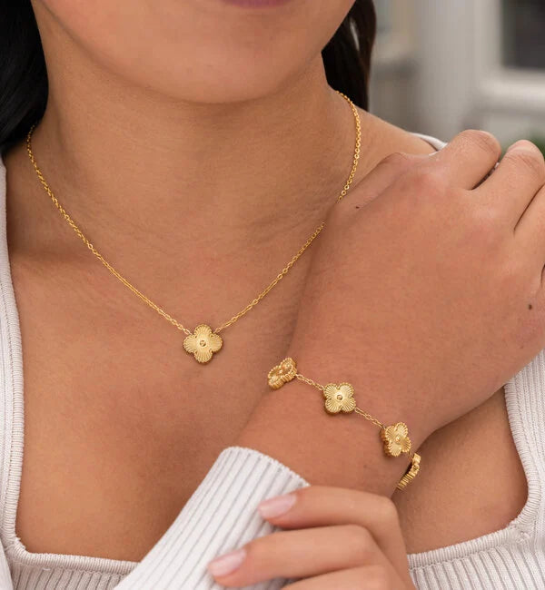 Luxe Clover sieradenset voor dames - stijlvolle accenten voor elke gelegenheid