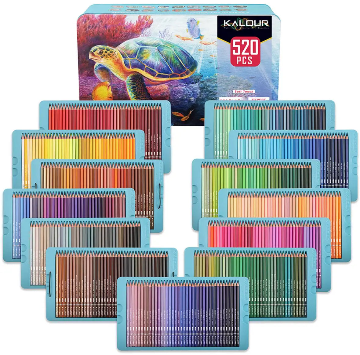 Mubil Premium XXL kleurpotlooddoos - luxe set voor creatieve, professionele resultaten