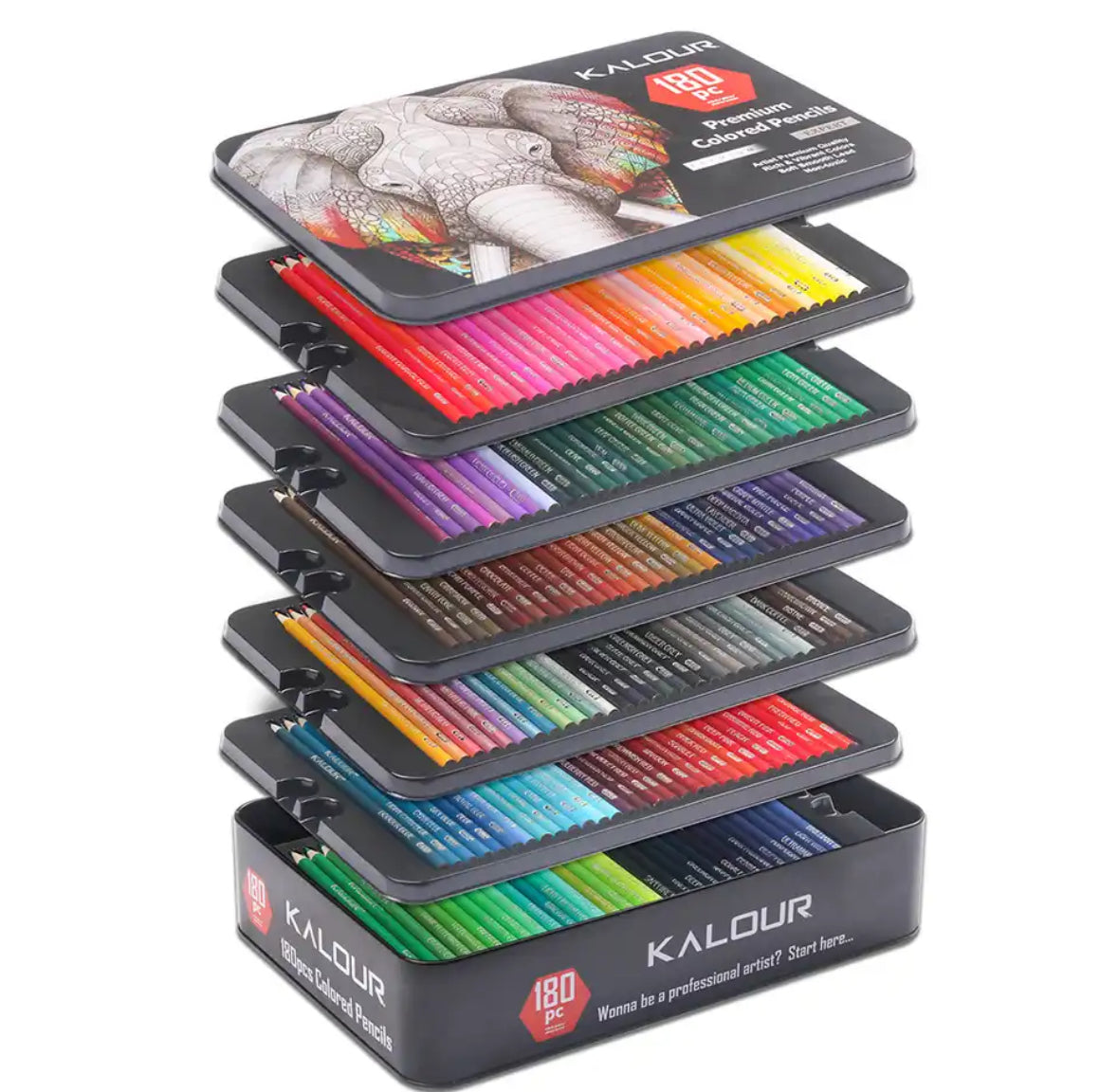 Mubil Premium XXL kleurpotlooddoos - luxe set voor creatieve, professionele resultaten