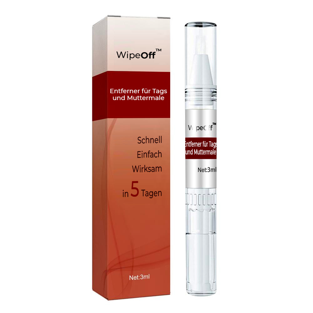 WipeOff Tags & Mole Remover - Effectieve oplossing voor een heldere, gladde huid