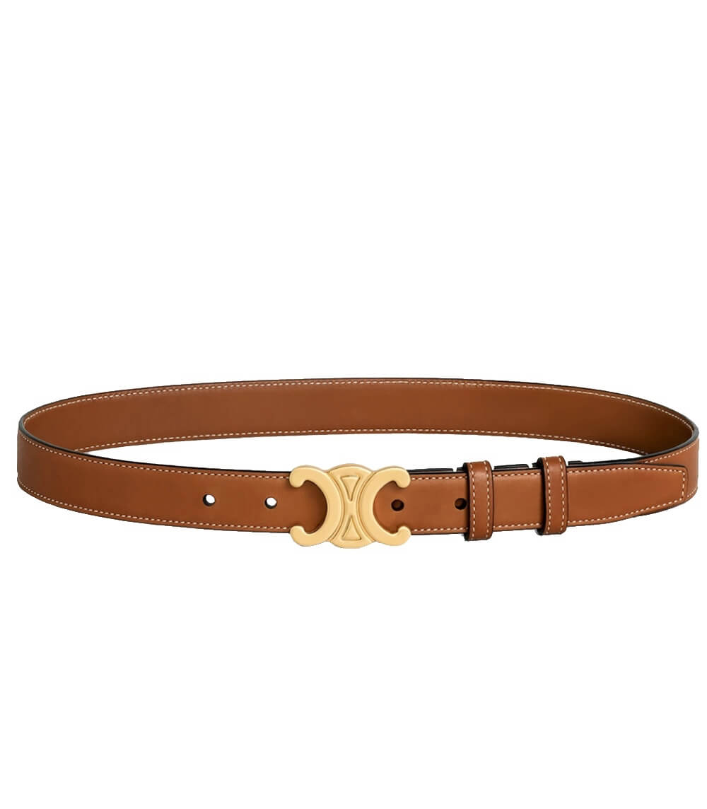 Clara – Elegante Designer Riem met Subtiel Gouden Accent
